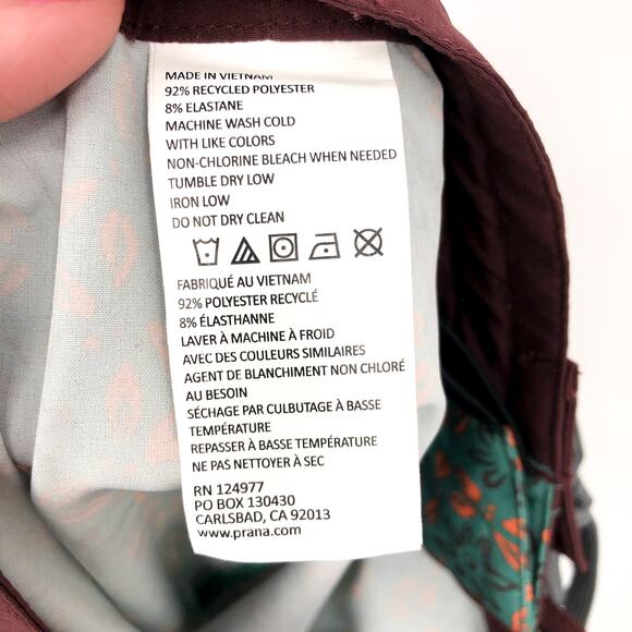 PRANA Men's Vintage Boardshort Size 28 Green Cove Geo Floral 8" Inseam Swim NWT - Picture 12 of 13